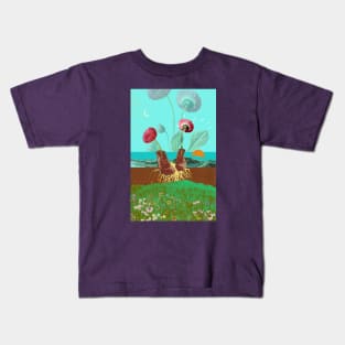 BOOTS & FLOWERS Kids T-Shirt